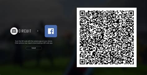 Logging in with a QR Code .